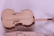 New 4/4 violin unfinished Flame maple spruce Top Unglue top DIY Violin...klrstevens