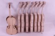 New 4/4 violin unfinished Flame maple spruce Top Unglue top DIY Violin...klrstevens