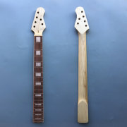 22 Fret Maple Guitar Neck 25.5 Inch Rosewood Fretboard with Binding Block Inlay Customize...some1bluee