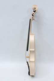 2pc Yinfente 4 string violin 4/4 unfinished White Violin Ebony Fittings Maple spruce wood for s******s******s