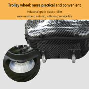 New 4/4 cello case Carbon Fiber Cello Box Strong light 3.6kg Two wheel Black...zhawa_40