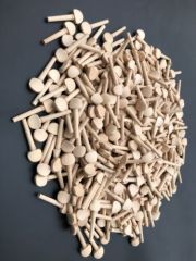 300pcs 4/4 Violin peg natural maple wood Fiddle pegs part Accessories repair violin