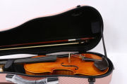 Yinfente 4/4 Violin Case Carbon Fiber Violin Box Strong Cases Protect Rose Gold