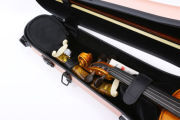 Yinfente 4/4 Violin Case Carbon Fiber Violin Box Strong Cases Protect Rose Gold