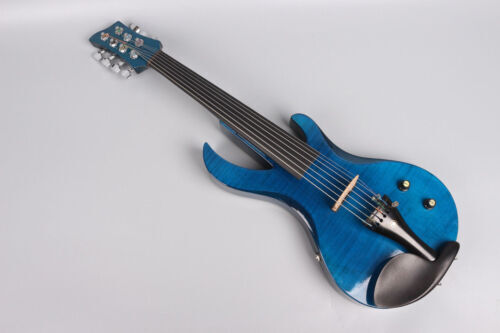 7 String Electric Violin 4/4 Big Jack Flame Maple Guitar Shape