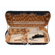 Double Violin Case Viola Case Hold Two Violin 4/4 Music sheet Bag Strong Black