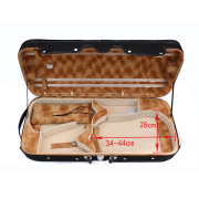 Double Violin Case Viola Case Hold Two Violin 4/4 Music sheet Bag Strong Black
