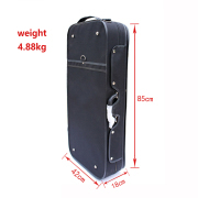 Double Violin Case Viola Case Hold Two Violin 4/4 Music sheet Bag Strong Black
