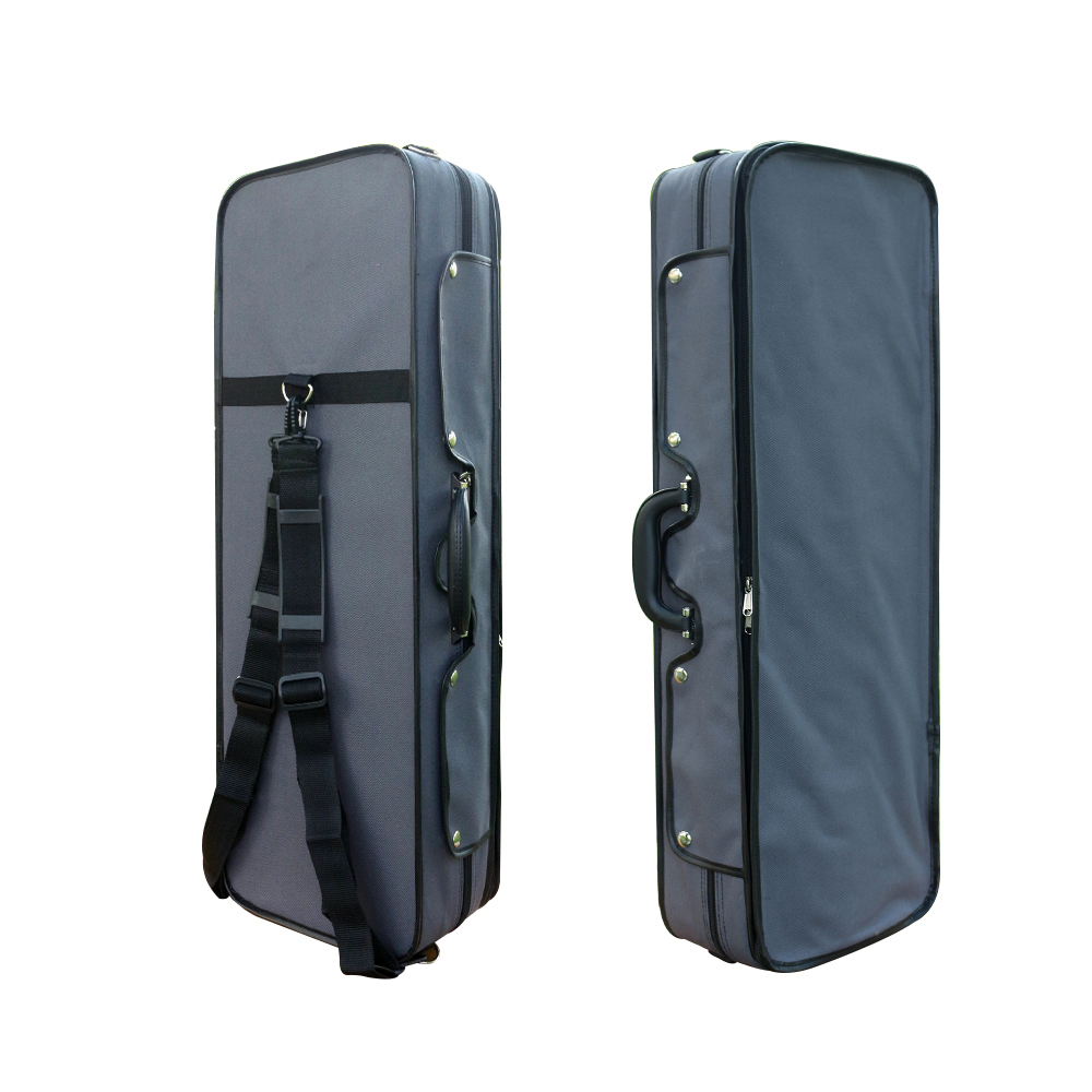 Yinfente Violin Case 4/4 Full Size Carbon Fiber Oblong 4/4 Violin Case With Mic Sheet Bag Adjtable Backstrap Hygrometer Lightweight