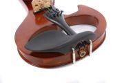Electric Violin 4/4 Solid wood Sweet Tone Free Case Bow Silent Violin Dark Red
