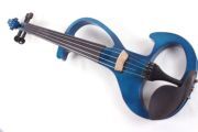 Advance 16inch Electric Viola 5 String Viola Blue Ebony Fittings with Case Bow