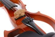 Yinfente 4/4 Electric Violin Silent Violins Practice Wood Free Case Bow Gift