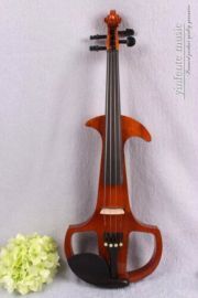 New Electric Violin 4/4 Hand Made Silent Violin Practice with Violin Bow Case