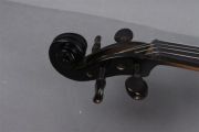 Black Electric Violin 4/4 Silent Violins Solid Wood Ebony Violin Parts Case Bow