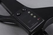 Black Electric Violin 4/4 Silent Violins Solid Wood Ebony Violin Parts Case Bow