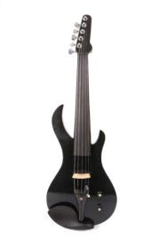 4/4 Electric Violin Solid wood 5string violin Blue color With Violin case bow