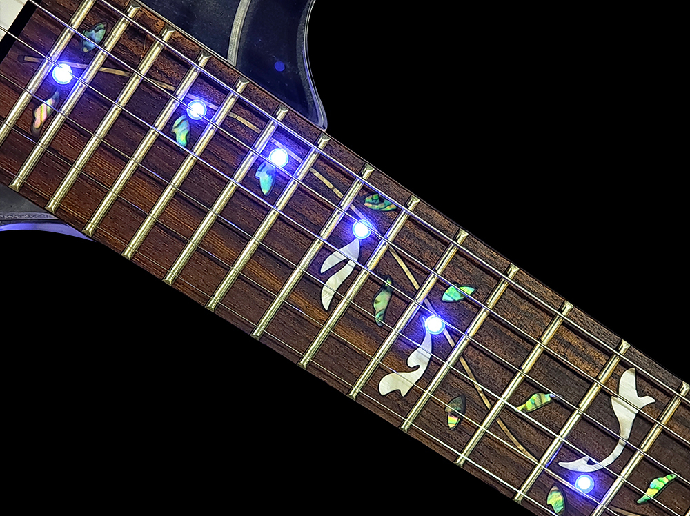 LED Light Electric Guitar Maple Acrylic Body Crystal Guitar Blue Sweet Sound Yinfente Musical Instrument official website