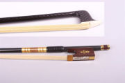 4/4 Violin Bow Carbon fiber Bows Straight Mongolian Bow Hair Snakewood Frog