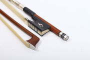 4/4 Violin Bow Brazilwood stick violin bows Natural Bow Hair Flower Inlay