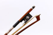 4/4 Violin Bow Brazilwood stick violin bows Natural Bow Hair Ebony Frog Advance