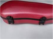 New 4/4 Violin Case Carbon Fiber Violin Box Dark Red Color Strong Back Strap