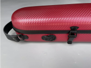 New 4/4 Violin Case Carbon Fiber Violin Box Dark Red Color Strong Back Strap