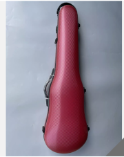New 4/4 Violin Case Carbon Fiber Violin Box Dark Red Color Strong Back Strap