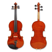Yinfente Master 4/4 Violin Stradivari Style One piece flame maple Free Case Bow Flame Maple Body Ebony Parts