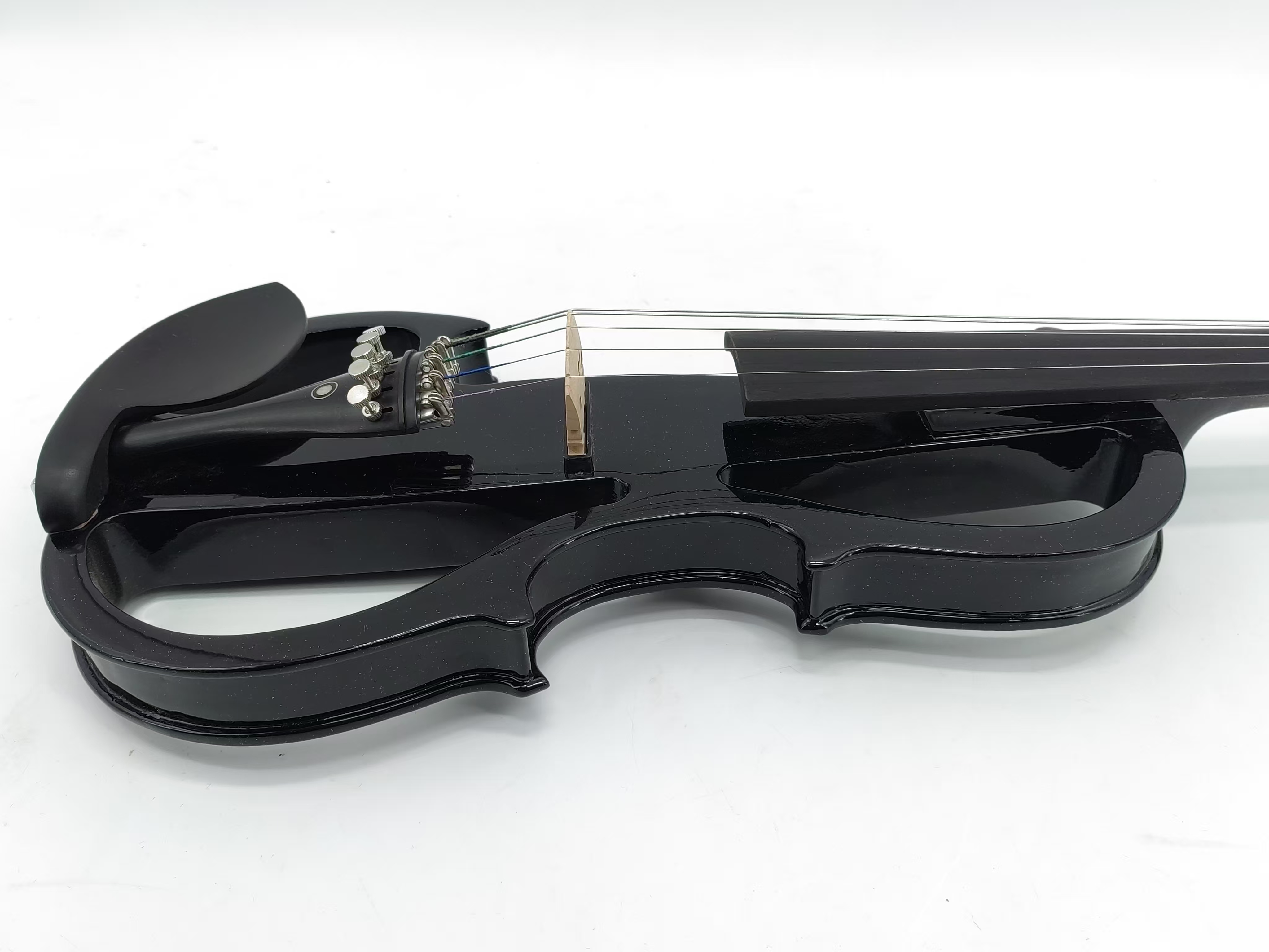 Yinfente 5 strings 4/4 Black Electric Violin Silent Pickup Fine