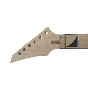 Yinfente Maple guitar neck 24fret 25.5inch shark fin inlay jackson head Reversed head bolt on heel DIY guitar necks