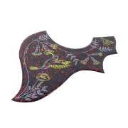 Yinfente Hummingbird Pickguard for Gibson Acoustic Guitar, Adhesive back, Tortoise