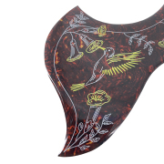 Yinfente Hummingbird Pickguard for Gibson Acoustic Guitar, Adhesive back, Tortoise