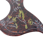 Yinfente Hummingbird Pickguard for Gibson Acoustic Guitar, Adhesive back, Tortoise