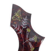 Yinfente Hummingbird Pickguard for Gibson Acoustic Guitar, Adhesive back, Tortoise