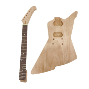 Mahogany guitar Kit Guitar neck 22fret Guitar Body Banana Head Dot Inlay Set in
