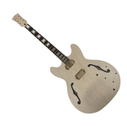 yinfente DIY Electric Guitar Kit Rosewood Neck 22 Fret Guitar Body 335 Semi Hollow guitar c.miller 84