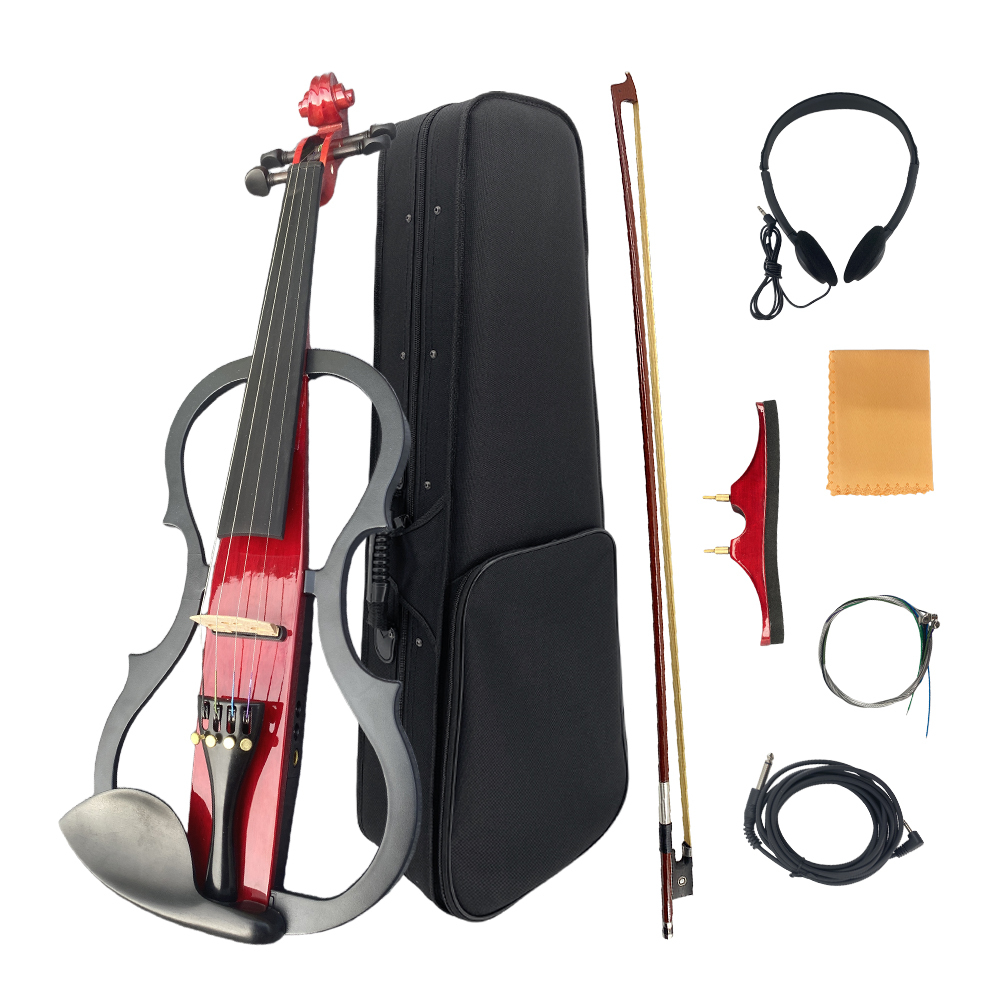 Yinfente 4/4 electric Red violin Copy Yamaha Pickup Advance