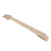 Yinfente Guitar Neck Mahogany 22 Fret 24.75 Inch Maple Fretboard Bird Inlay both side dot...cristiancarvajal0