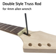 Yinfente Guitar Neck 24 Fret 25.5inch Maple Rosewood Fretboard Reversed Head Bolt On