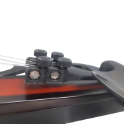 Yinfente Solid Wood Ebony Silent Electric Violin with Professional Pickup & 3-Band EQ, Headless Lightweight, for Beginner or Professional