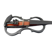 Yinfente Solid Wood Ebony Silent Electric Violin with Professional Pickup & 3-Band EQ, Headless Lightweight, for Beginner or Professional