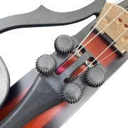 Yinfente Solid Wood Ebony Silent Electric Violin with Professional Pickup & 3-Band EQ, Headless Lightweight, for Beginner or Professional