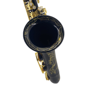 Vetimobato B Flat Tenor Saxophone Black-golden Brass Lacquer Student Bb Tenor Sax Kit for Adults Beginners Intermediate Players with Hard Case Mouthpiece Reeds Neck Strap Cleaning Set (Black Tenor)