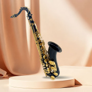 Vetimobato B Flat Tenor Saxophone Black-golden Brass Lacquer Student Bb Tenor Sax Kit for Adults Beginners Intermediate Players with Hard Case Mouthpiece Reeds Neck Strap Cleaning Set (Black Tenor)