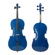 Yinfente 4/4 Electric Cello Spruce Maple Handmade Cello Acoustic Cello Free Cello Bag Cello Bow Blue color cellos