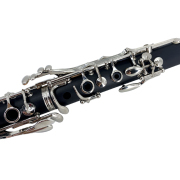 yinfente Professional Student Clarinet Ebonite Body Nickel Plated Key Bb Key 17 key black with Case and parts