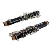 yinfente Professional Student Clarinet Ebonite Body Nickel Plated Key Bb Key 17 key black with Case and parts