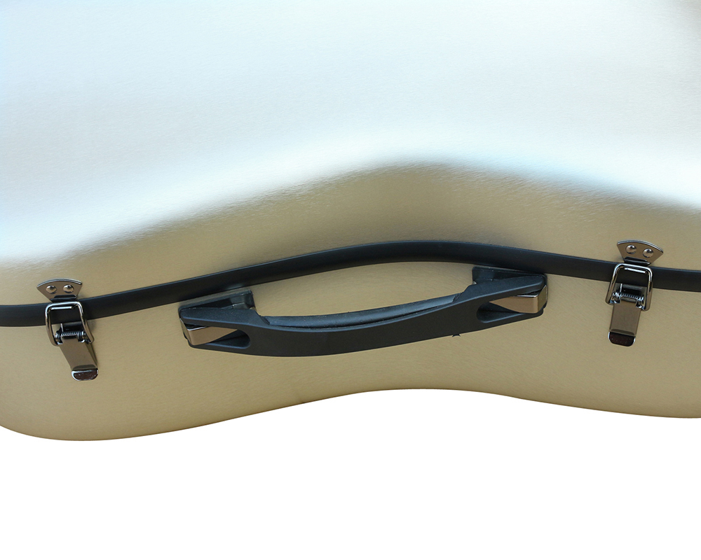 yinfente  4/4 cello Case Carbon Fiber Silver Color Cello Box Strong Light Protect Cello