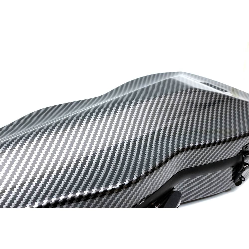  Black Violin Case 4/4 Full Size Carbon Fiber Hard Case for Violin Back Strap  