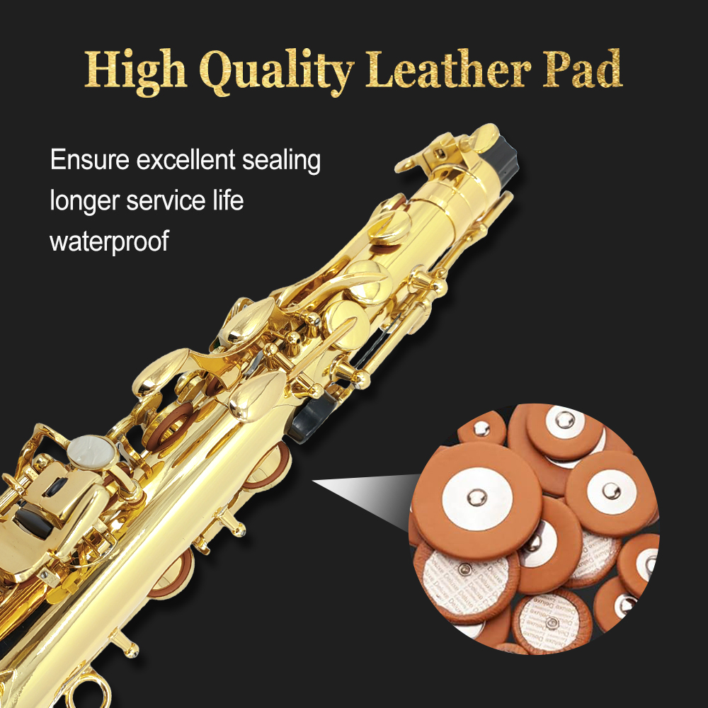 Yinfente Alto Sax Beginner Kit Gold for Adults Student Professional Brass Saxophone with Sax Case Mouthpiece Reeds Gloves Cleaning Cloth & Brush&nbsp;&nbsp;